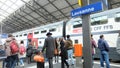 Train platform at Lausanne Station